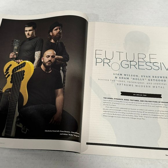Bass Player Magazine - Liam Wilson / Nolly Getgood /Evan Brewer - September 2013 - Picture 4 of 4
